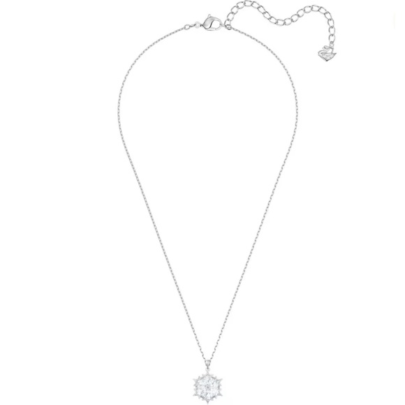 Swarovski crystal Snowflake pendant chain Magic Snowflake, Rhodium plated silver - Picture 14 of 15